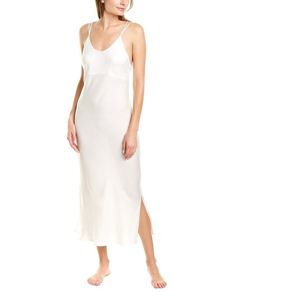 HONEYDEW WOVEN LOUNGE DRESS - Picture 1 of 4